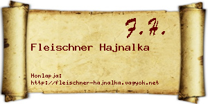 Fleischner Hajnalka névjegykártya